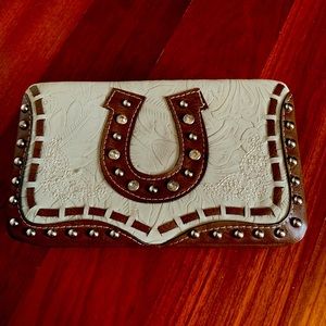 Western Themed Hinge Clutch or Wallet